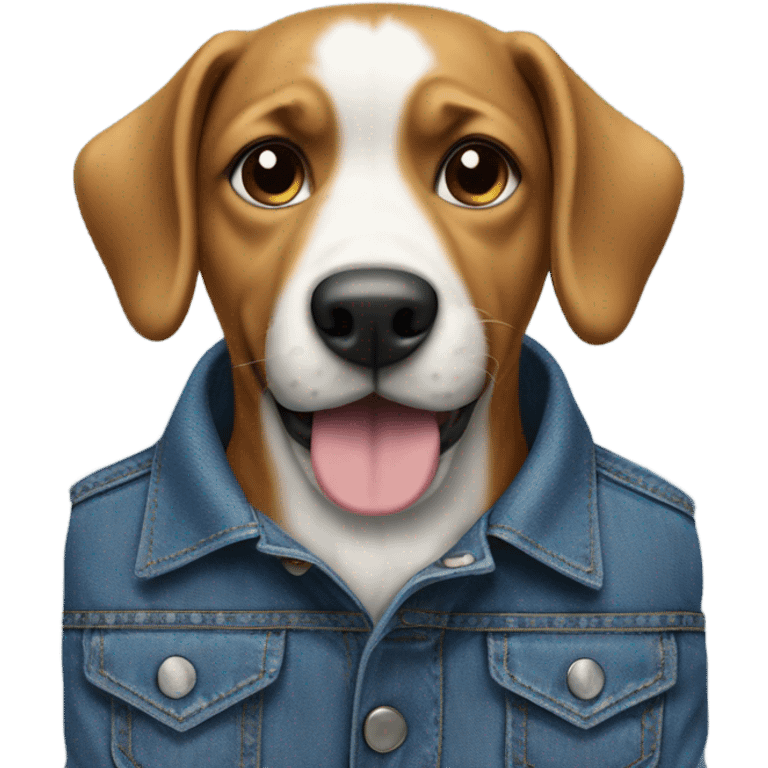 Dog in jeans emoji