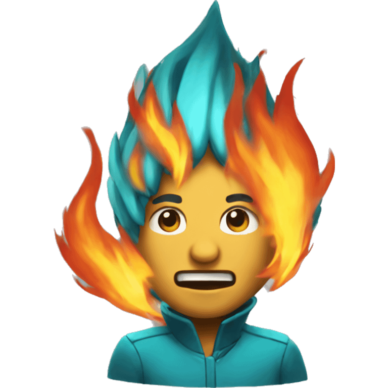 Aqua fire emoji