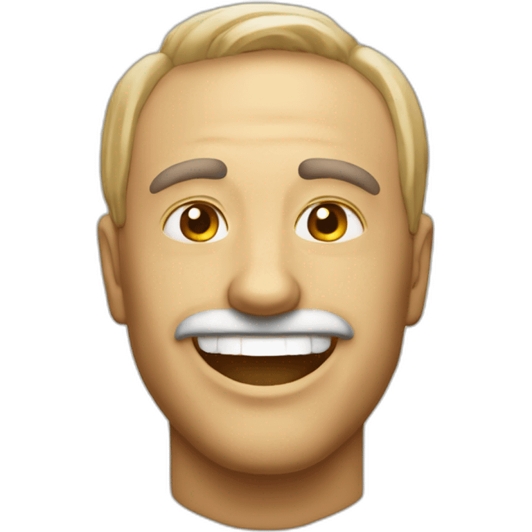 Create the cubic emoji of the head of a red tiber, smiling, friendly and with a positive attitude for WhatsApp emoji