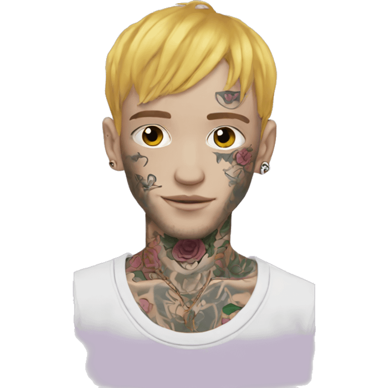 lil peep with tattoos  emoji