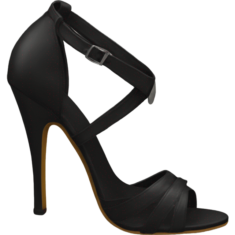 Black sting heels  emoji