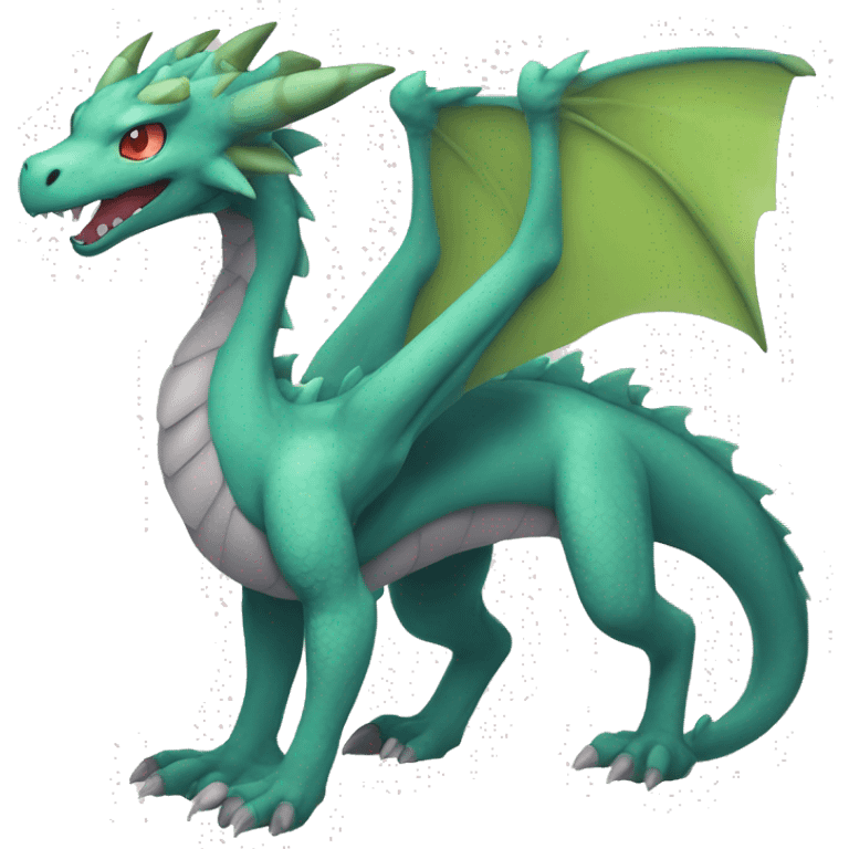 Dragon type Pokémon Fakemon creature fantasy animal emoji