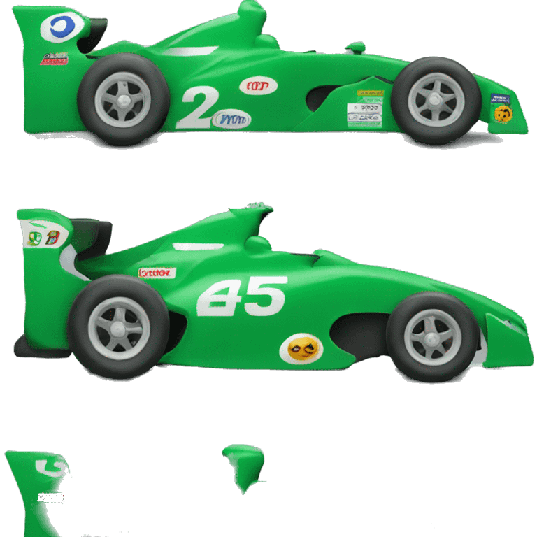 green racecar emoji