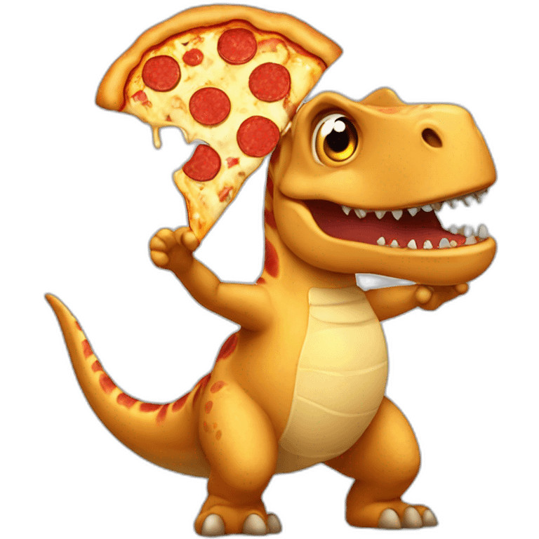 Pizza dinosaur  emoji