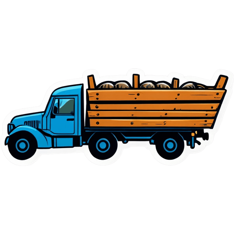 lkw mit holzbeladen emoji