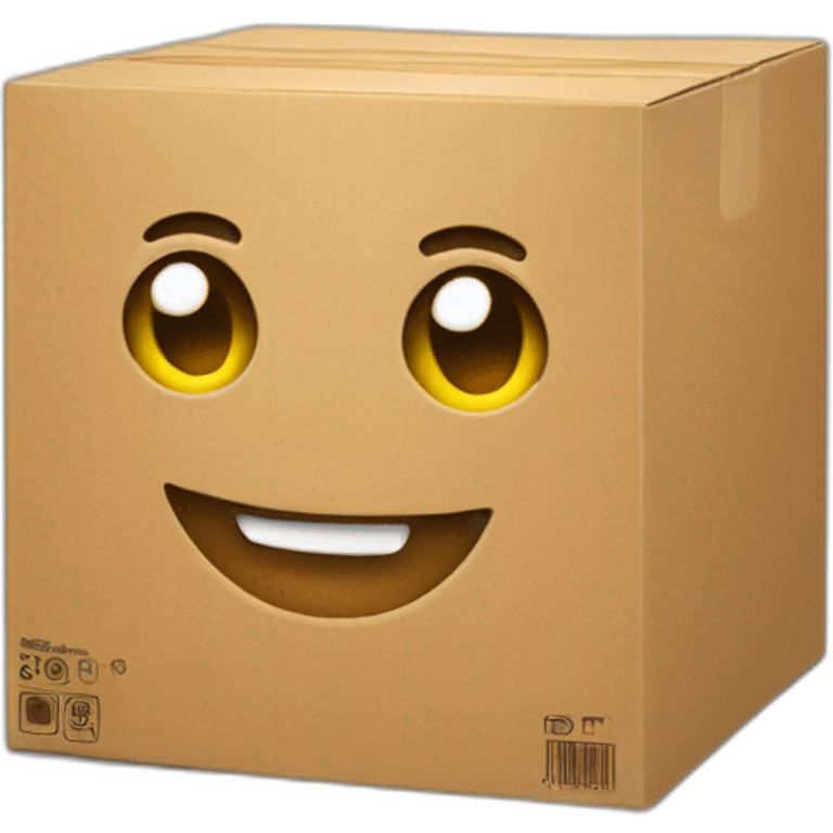 Amazon mascot logo box emoji