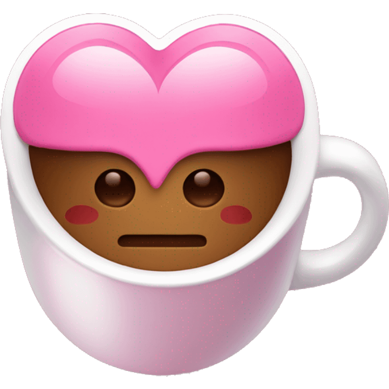 pink heart with coffee emoji