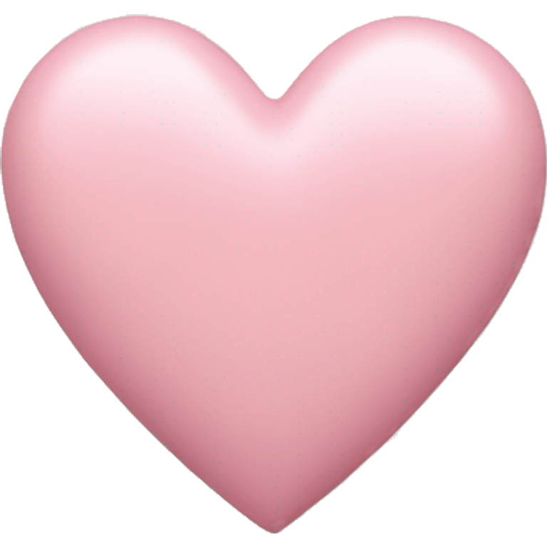 Powder pink heart emoji