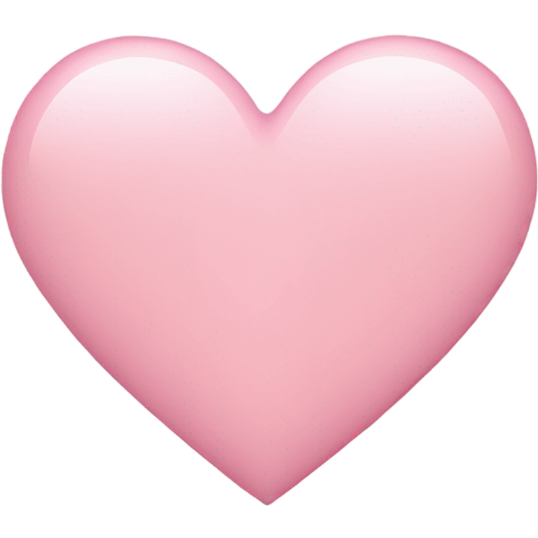 Light pink heart emoji