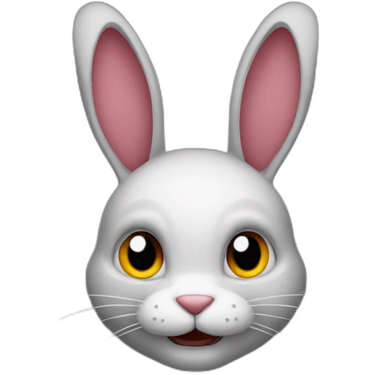 evil rabbit emoji