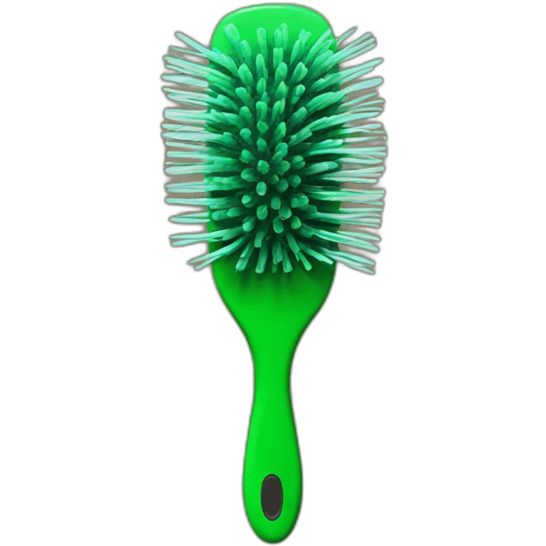 hairbrush green emoji