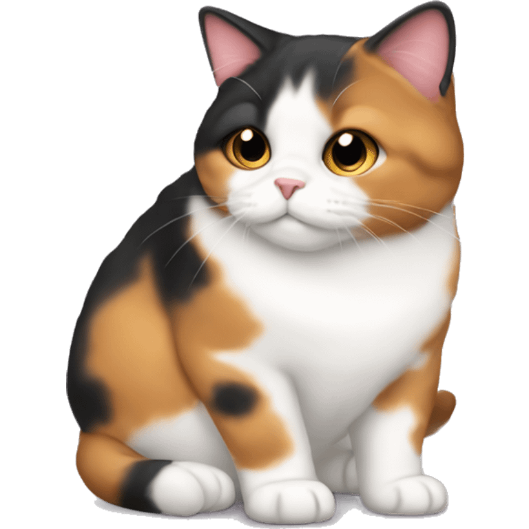 Fat calico emoji