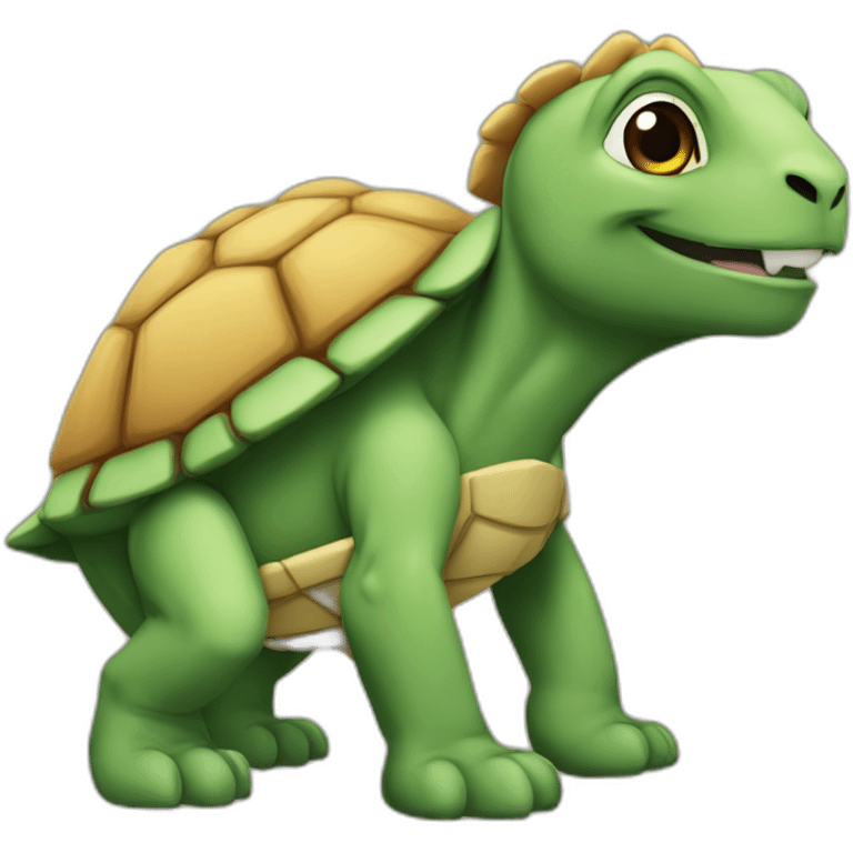 Tortue sur lion emoji