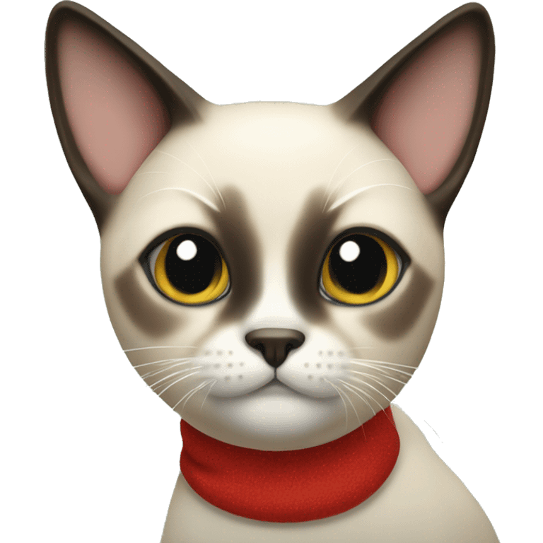 Siamese Christmas cat emoji