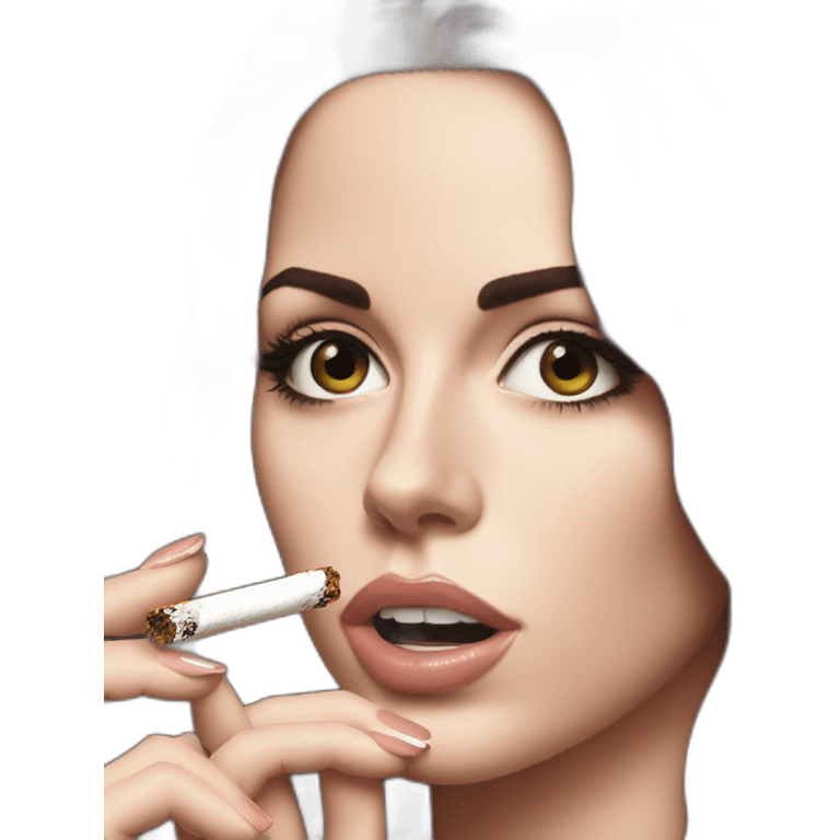 Lana del rey charismatic holding her cigaret emoji