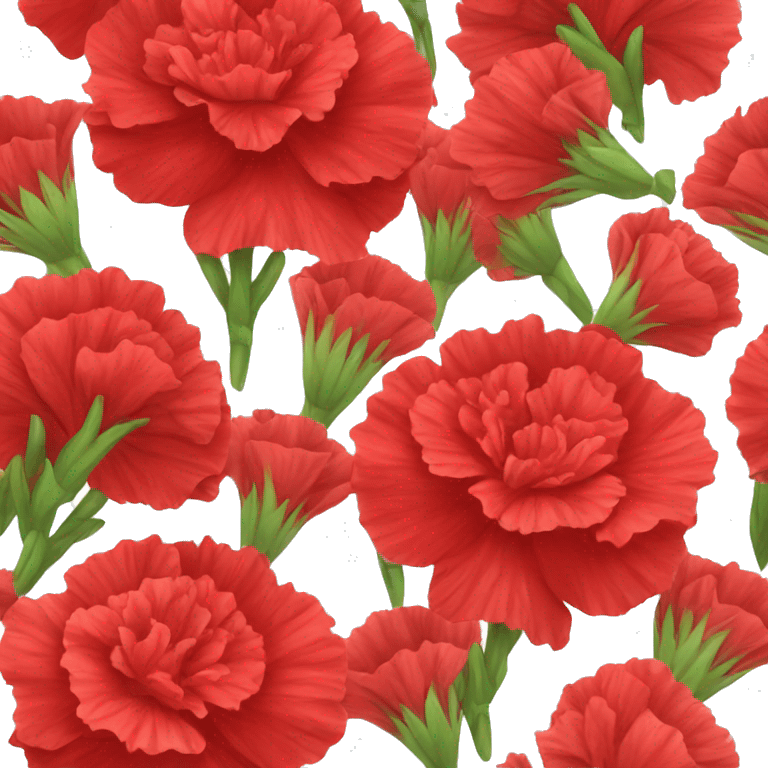 red carnation flower small emoji