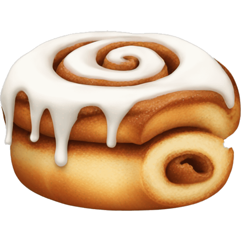 Cinnamon roll with icing emoji