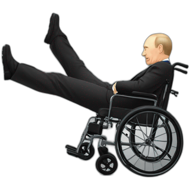 Putin falling off wheelchair emoji