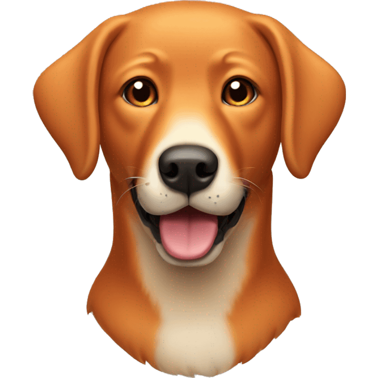 Red fox Labrador dog emoji