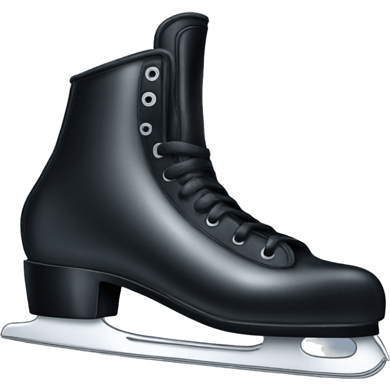 Black ice skates  emoji