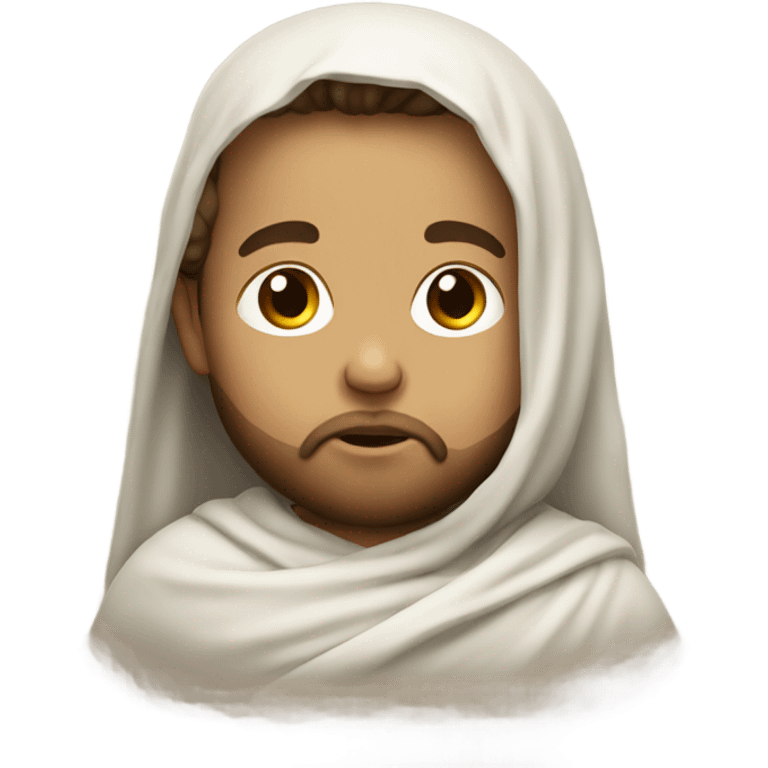 Baby Jesus with a beard emoji