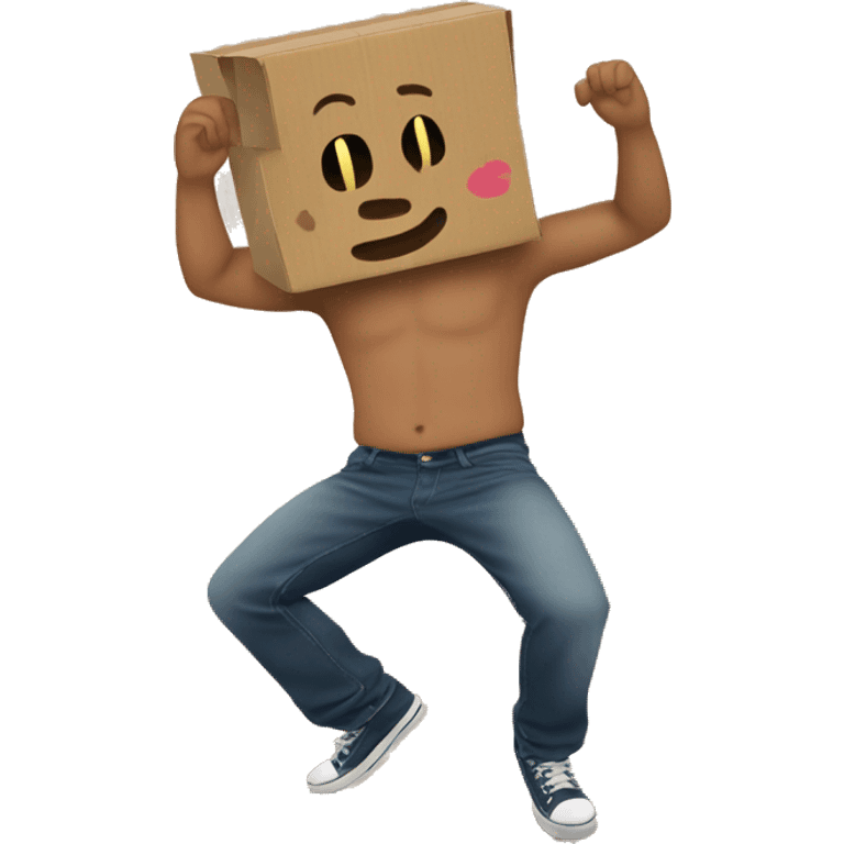 twerking cardboard emoji