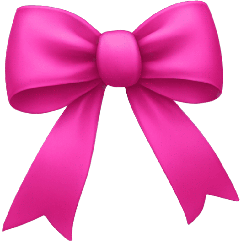 Hot pink bow emoji