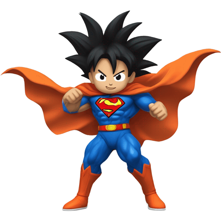 Goku fused with super man emoji