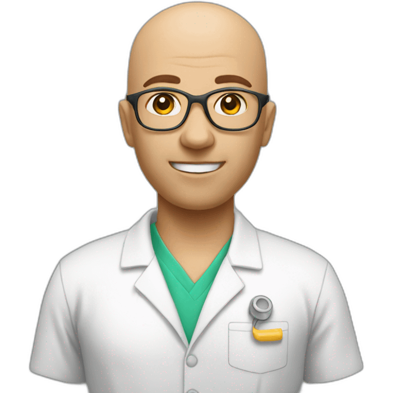 physiotherapist bald emoji