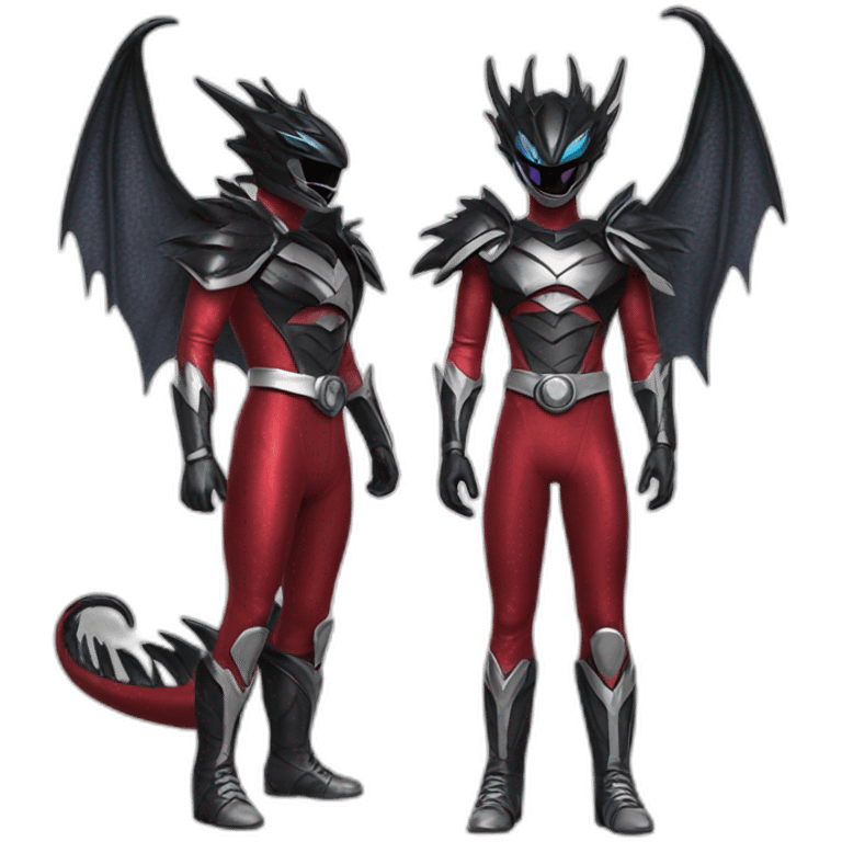 dark dragon power ranger full body emoji