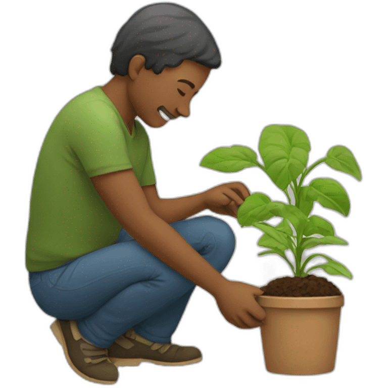 nature activist planting emoji