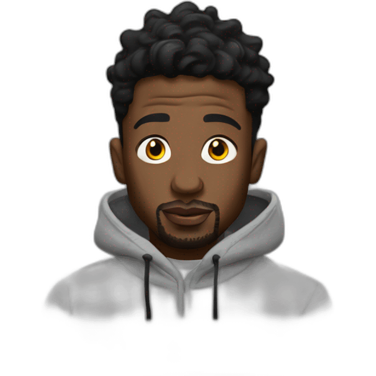 21 savage in a grey hoodie emoji