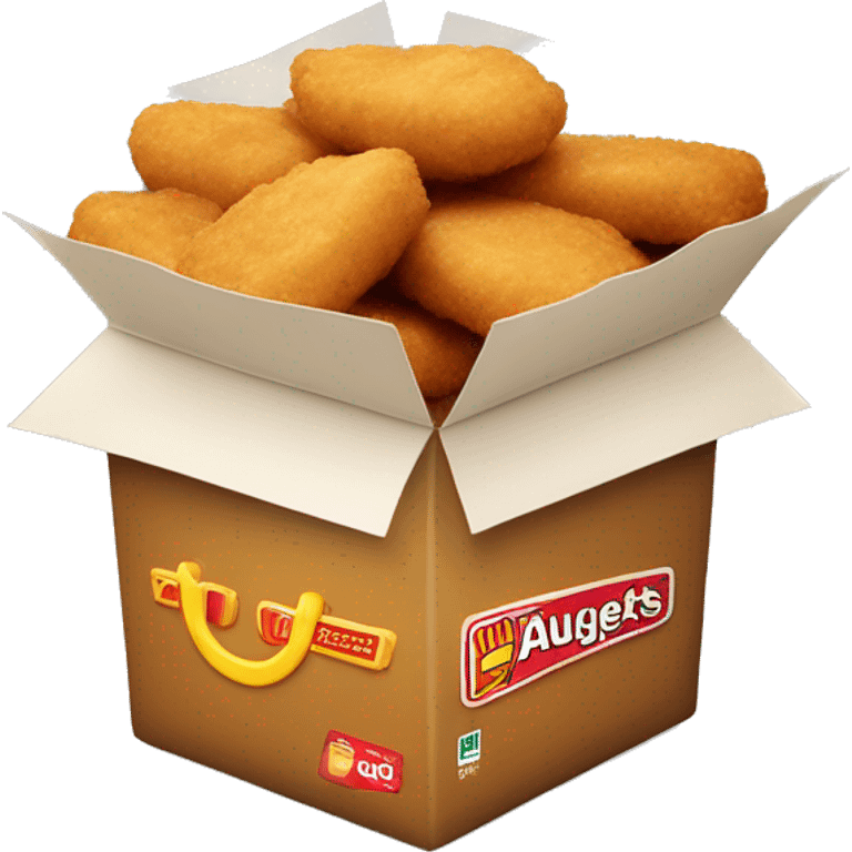 Chicken nuggets and McDonald’s package emoji