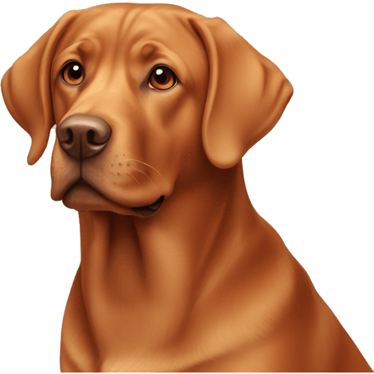 Red Labrador retriever  emoji