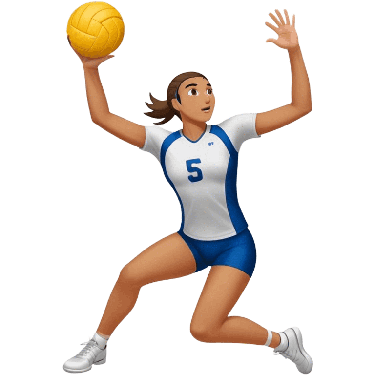 volleyball player spiking emoji