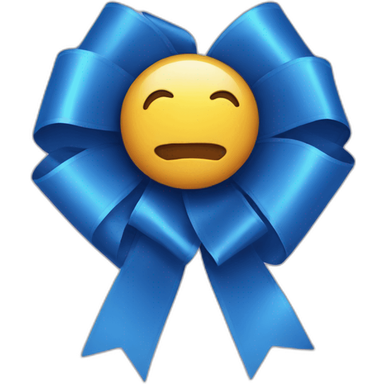 blue ribbon emoji