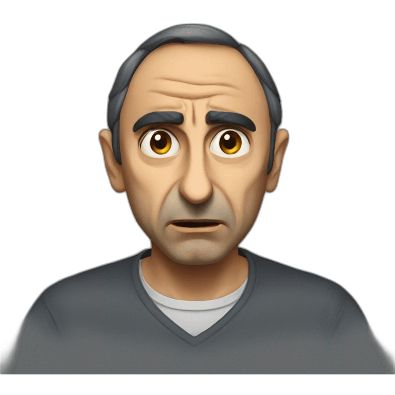 Eric zemmour face angry emoji