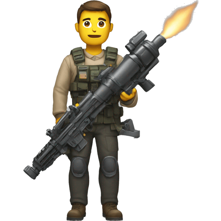 man with minigun emoji