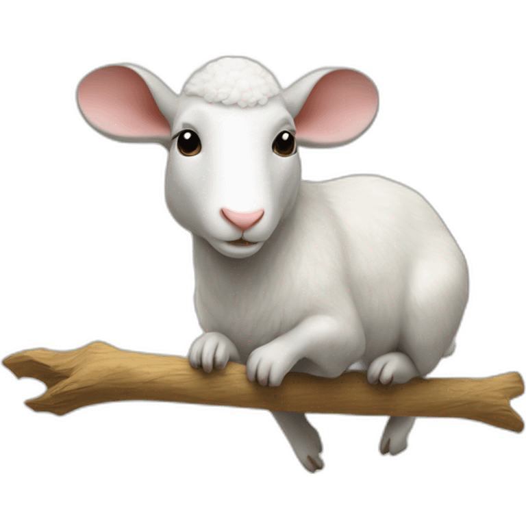 Souris sur une chevre sur un ane emoji