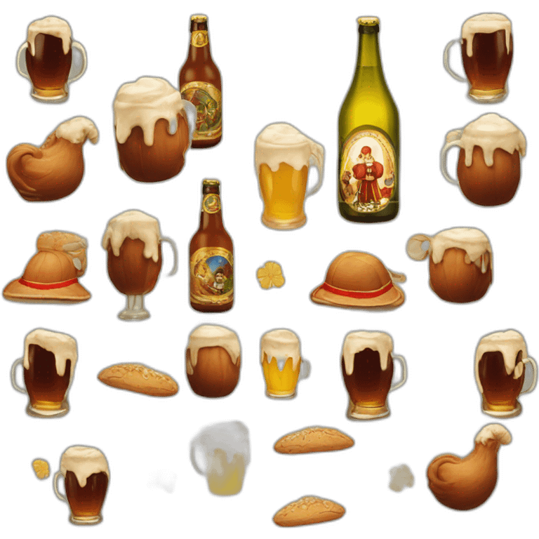 Saint-nicolas avec de la bière emoji