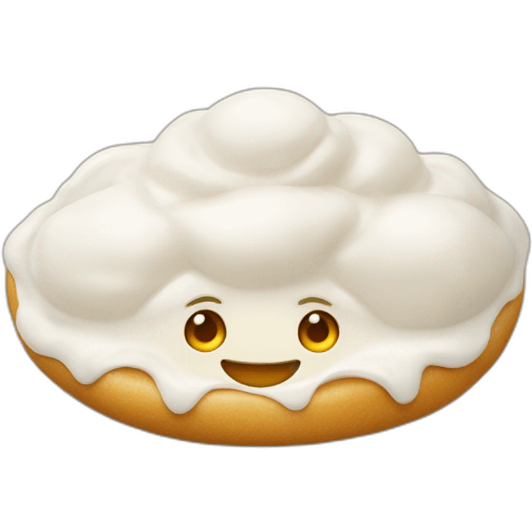 Hot Khinkali with sour cream emoji