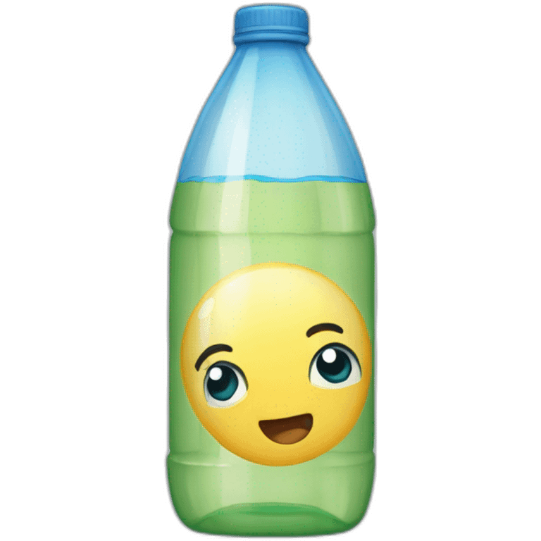 Botella de agua sin persona solo el objeto emoji