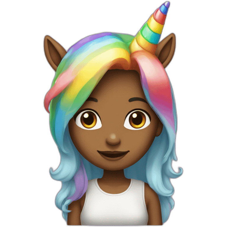 Girl-with-raibow-unicorn-hat emoji