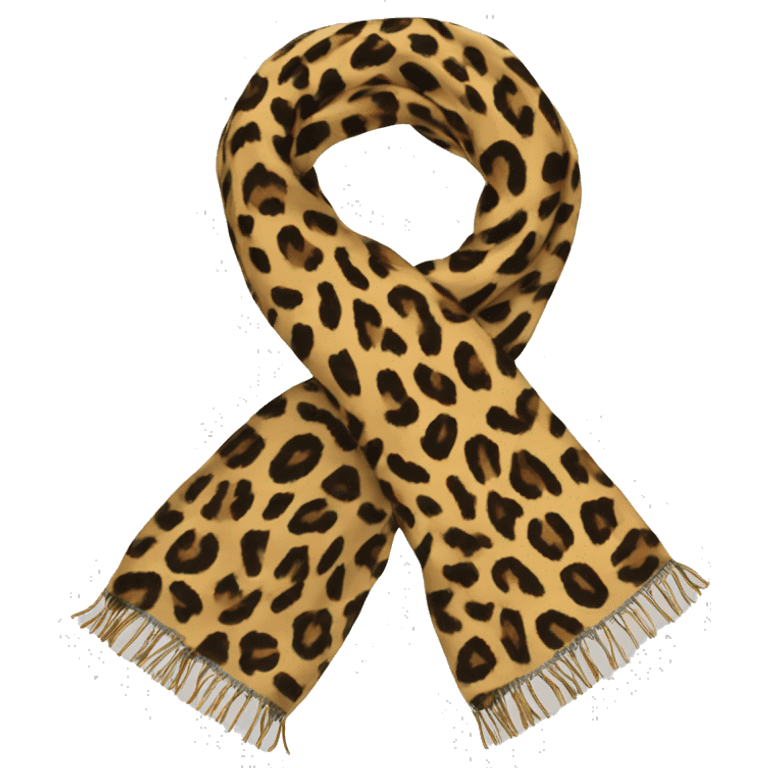 Leopard Print Scarf emoji