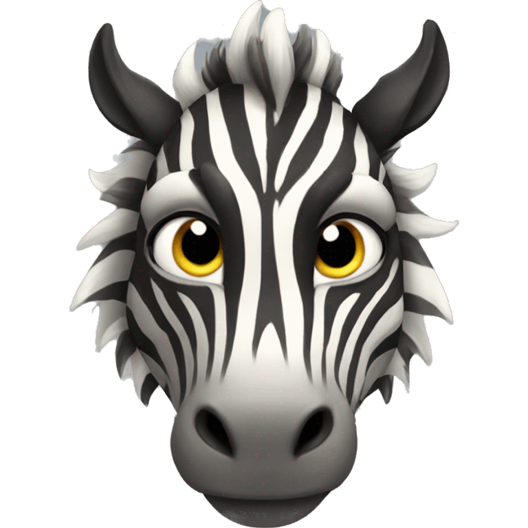 dragon that looks like zebra emoji