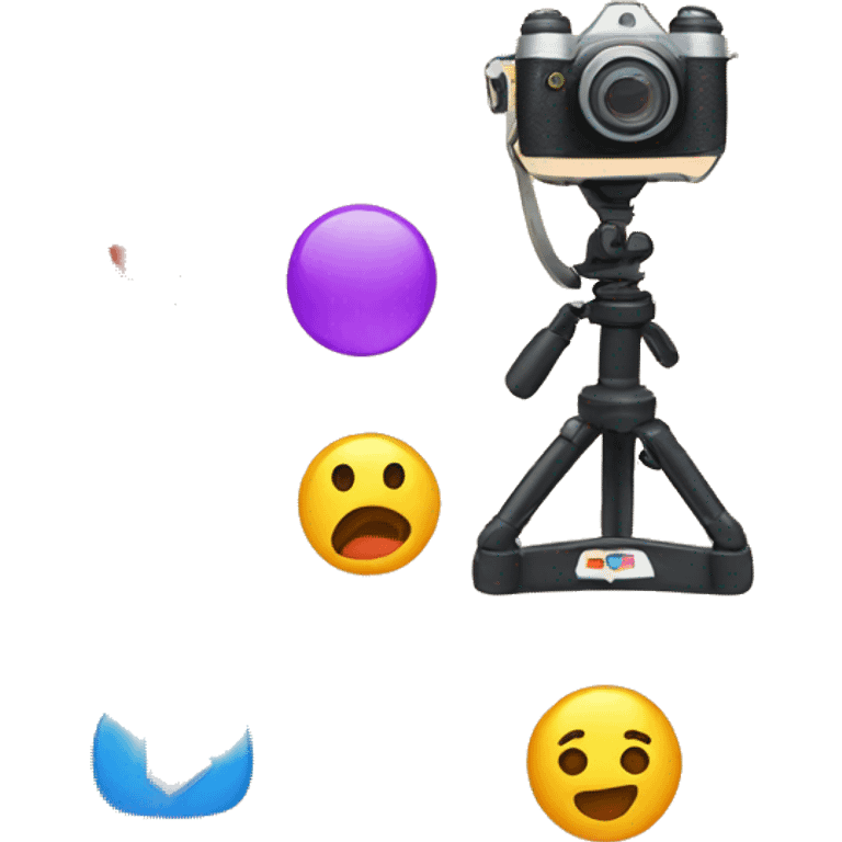 An emoji representing challenge videos, featuring various elements like a camera, a play button, and fun challenge icons, showcasing the exciting and competitive nature of these videos emoji