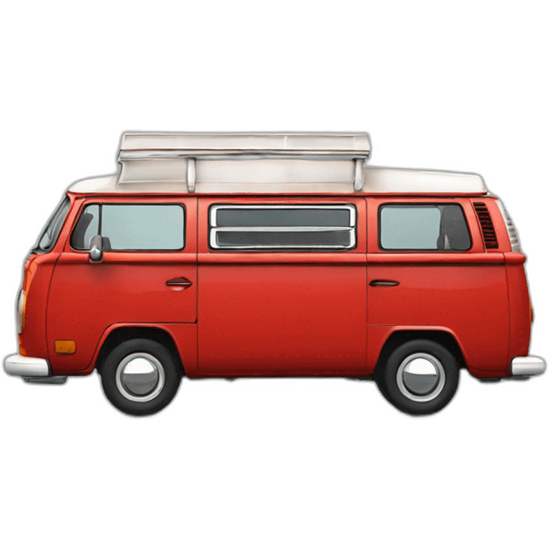 red vw t2.5 emoji