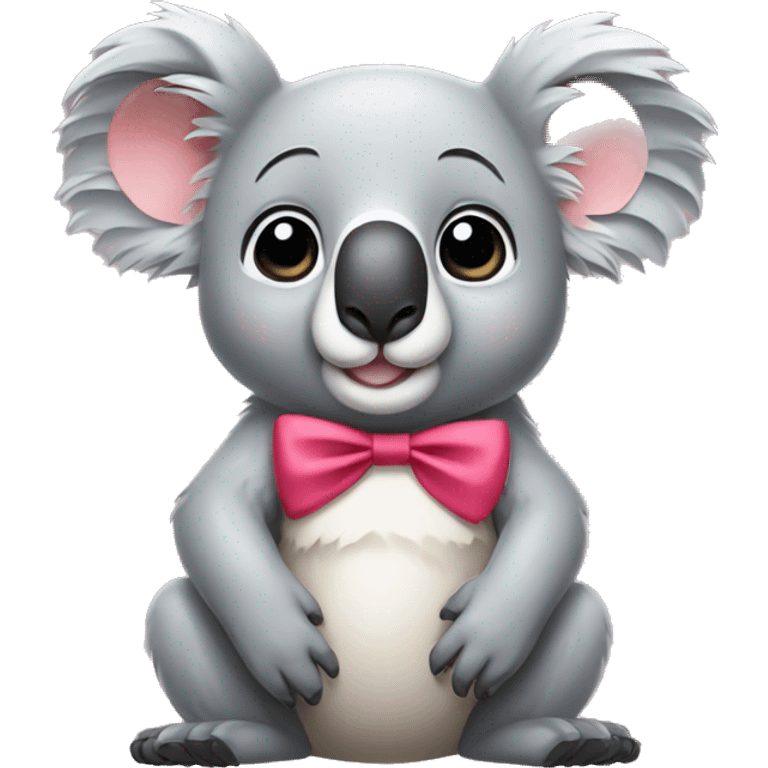 Koala with a bow emoji