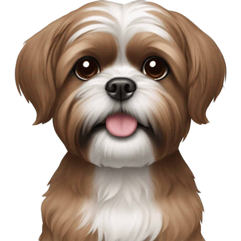 brown shih tzu emoji