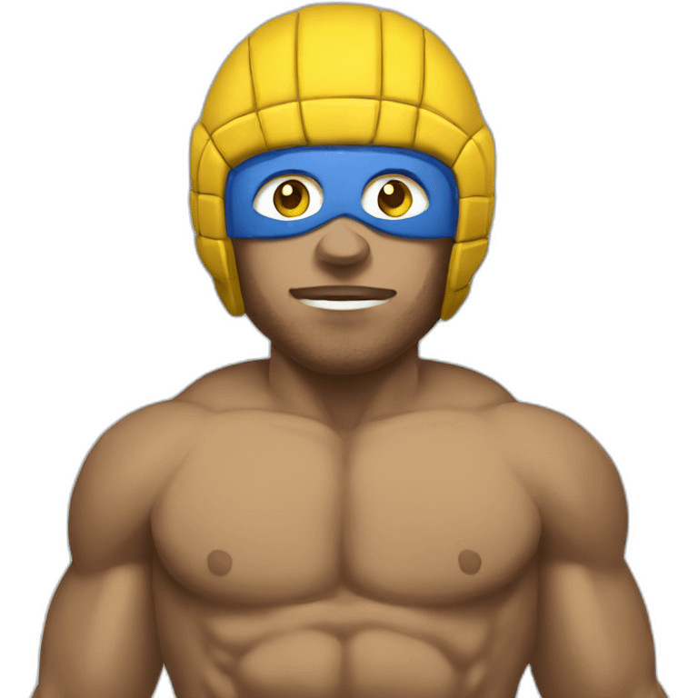 Muscular water polo player emoji